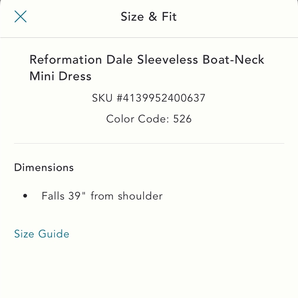 SEND OFFERS NWT REFORMATION DALE MINI DRESS - Picture 6 of 6
